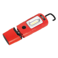 Rechargeable 360° Inspection Light 3W COB & 1W SMD LED - Red