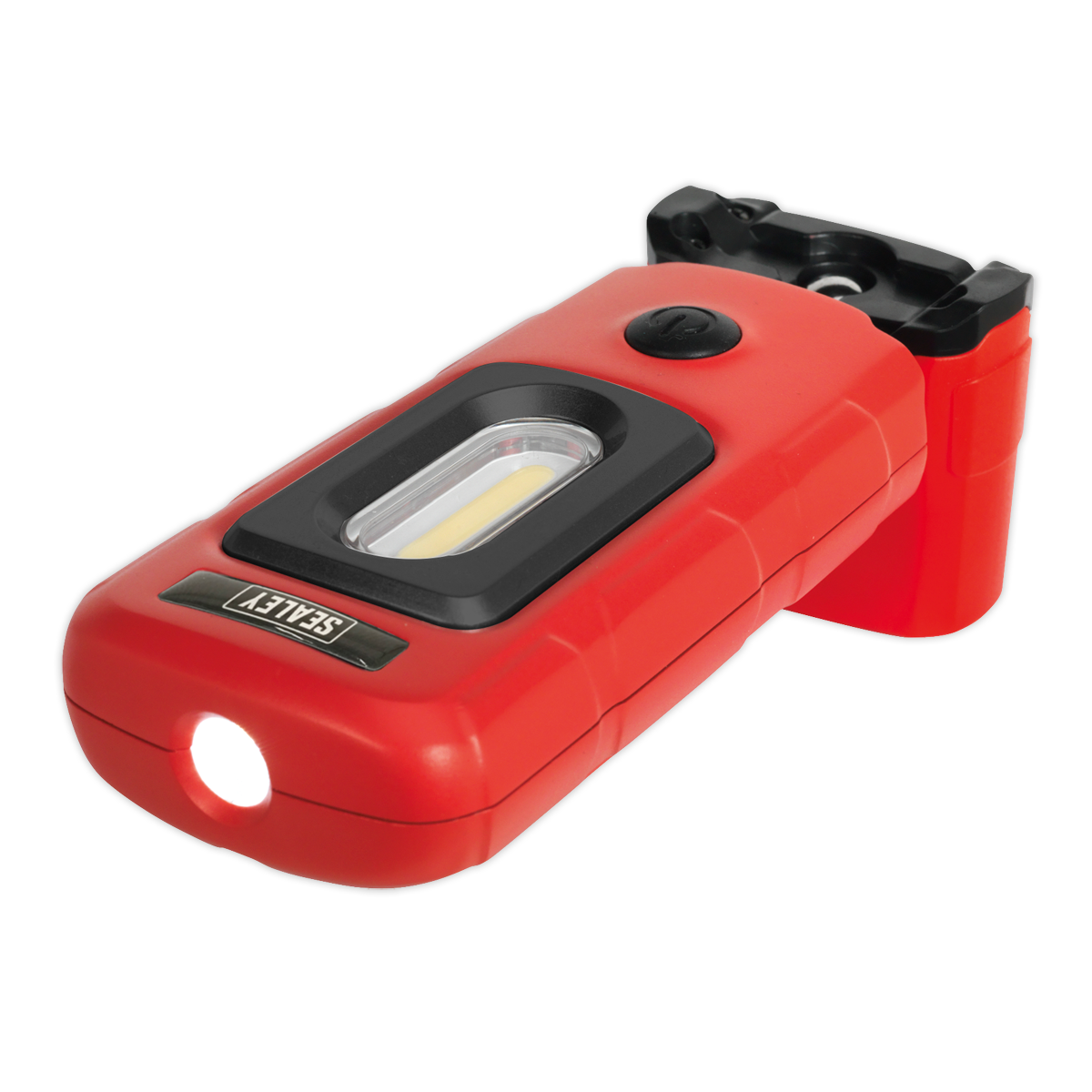 Rechargeable 360° Inspection Light 3W COB & 1W SMD LED - Red