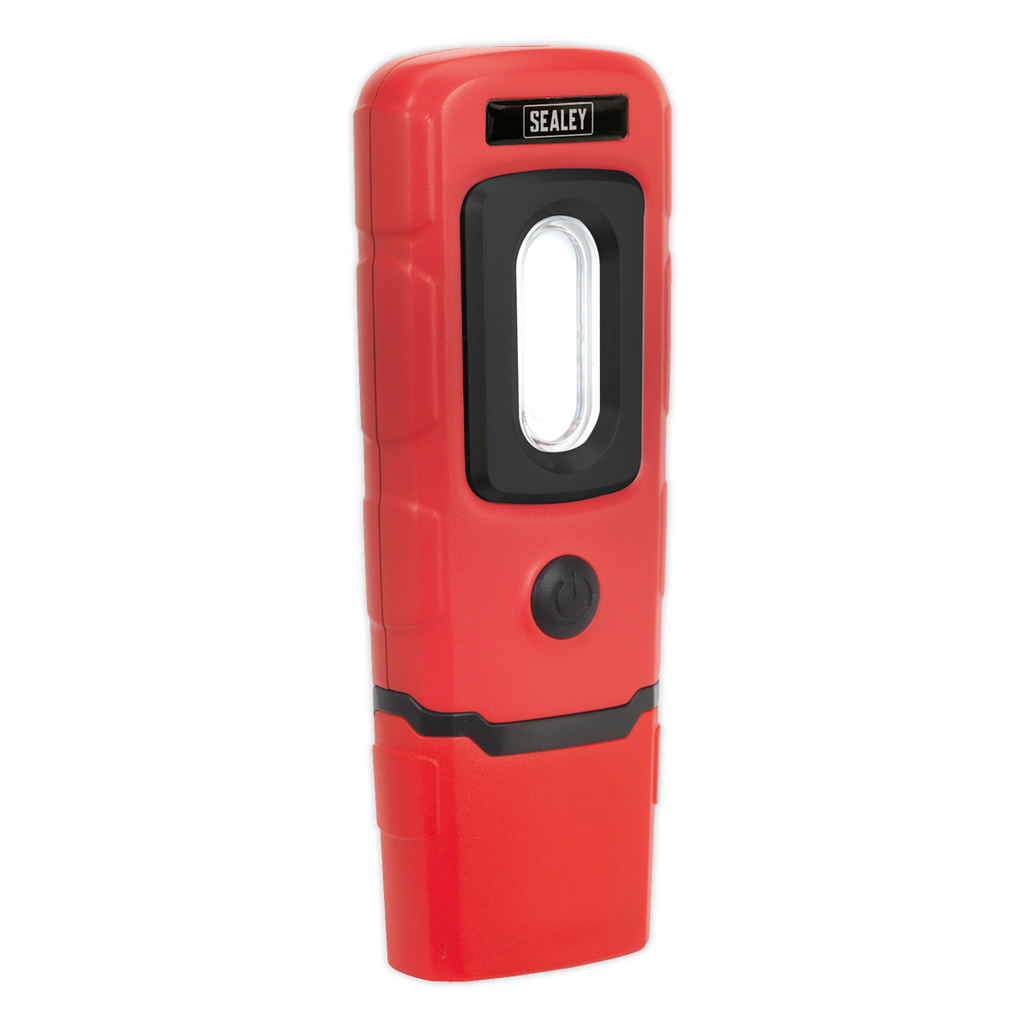 Rechargeable 360° Inspection Light 3W COB & 1W SMD LED - Red