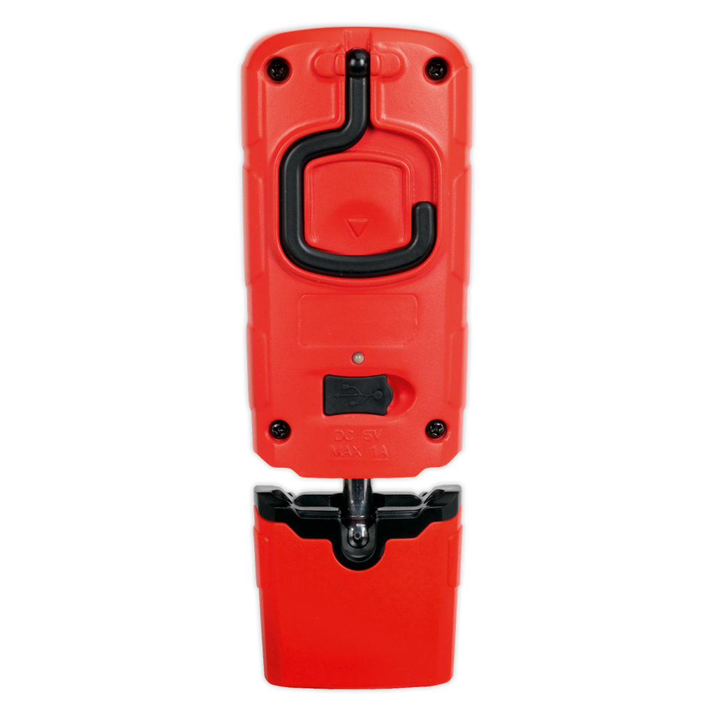 Rechargeable 360° Inspection Light 3W COB & 1W SMD LED - Red