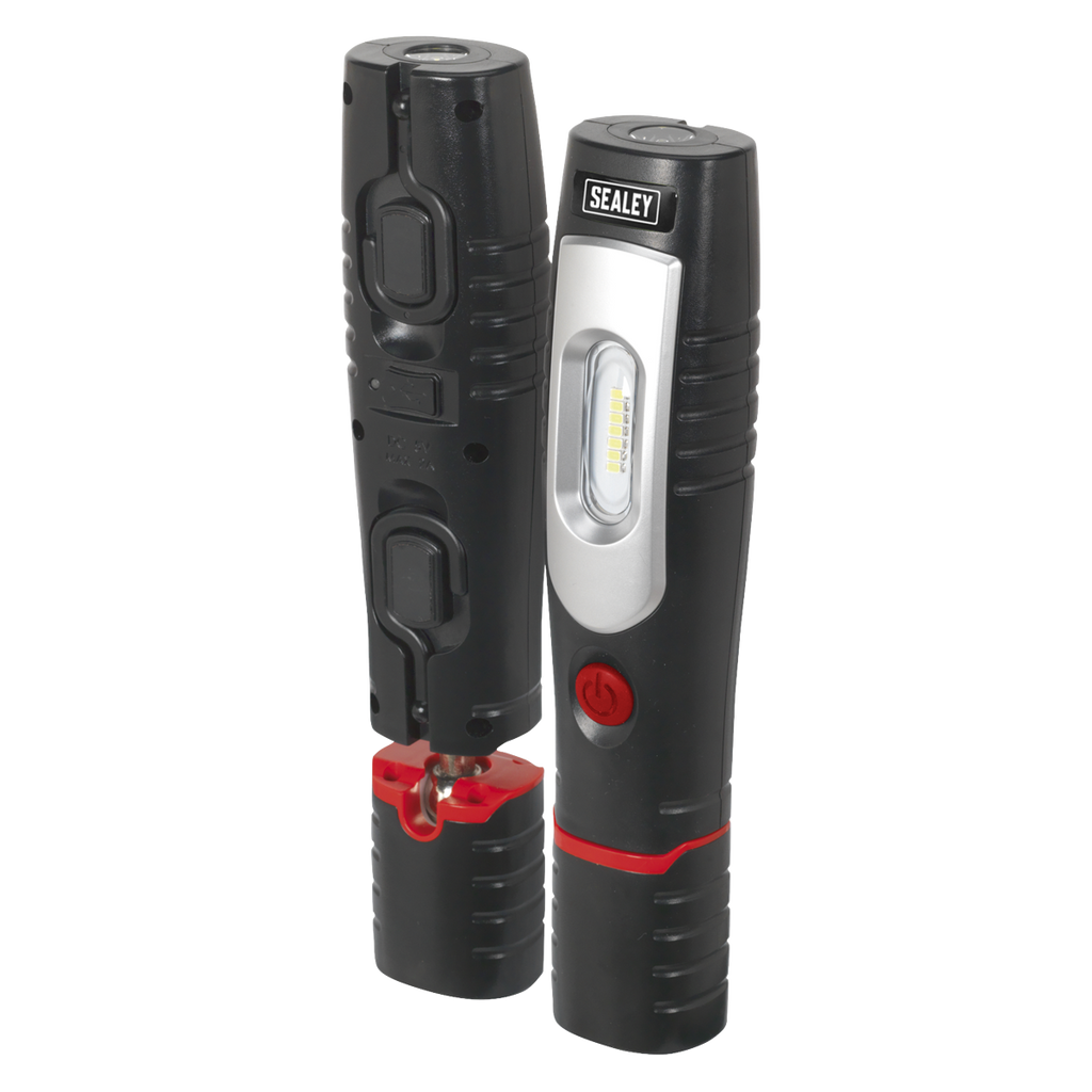 Rechargeable 360° Inspection Light 4W & 3W SMD LED - Black