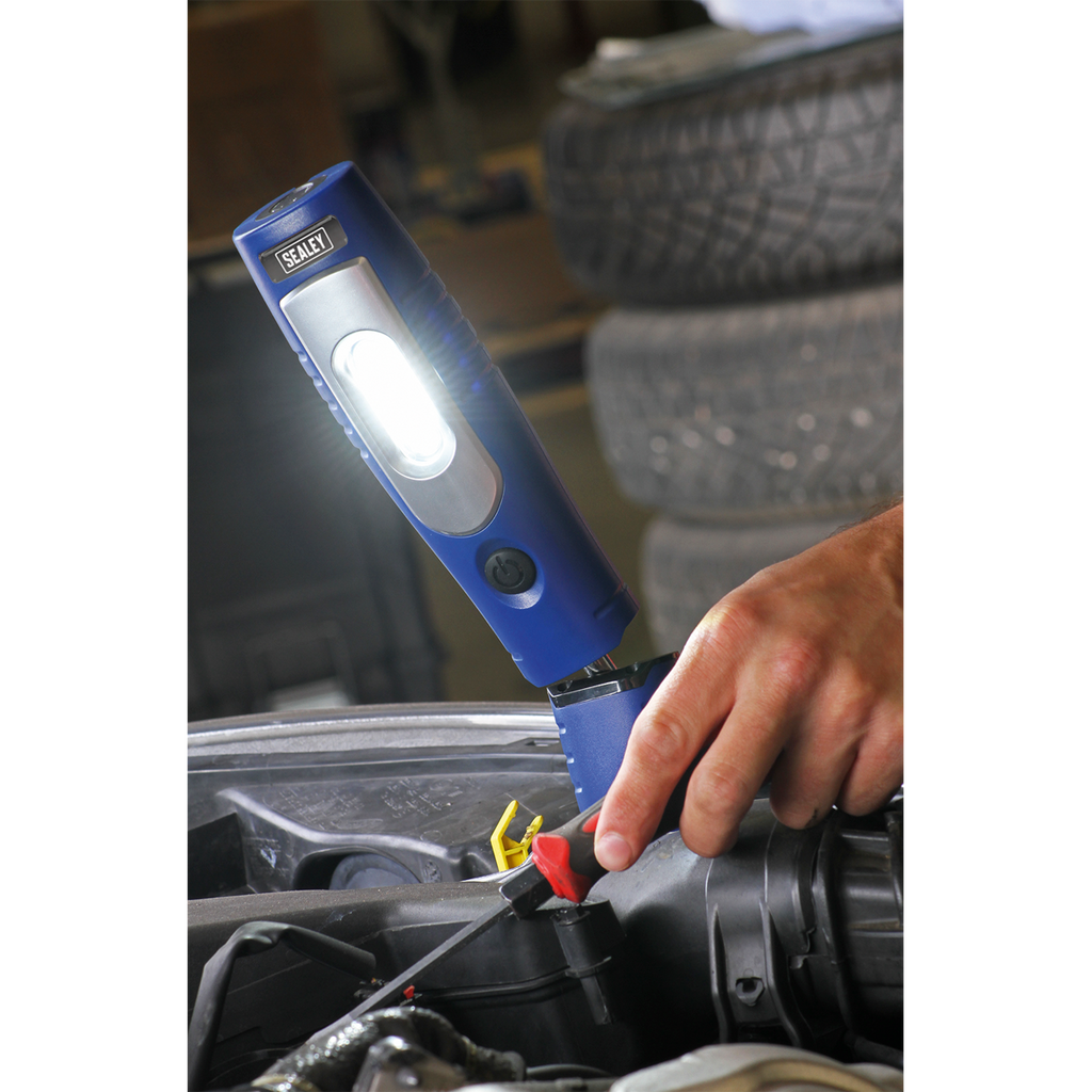 Rechargeable 360° Inspection Light 4W & 3W SMD LED - Blue