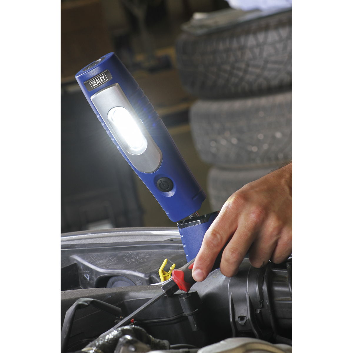 Rechargeable 360° Inspection Light 4W & 3W SMD LED - Blue