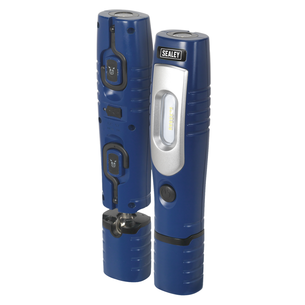 Rechargeable 360° Inspection Light 4W & 3W SMD LED - Blue