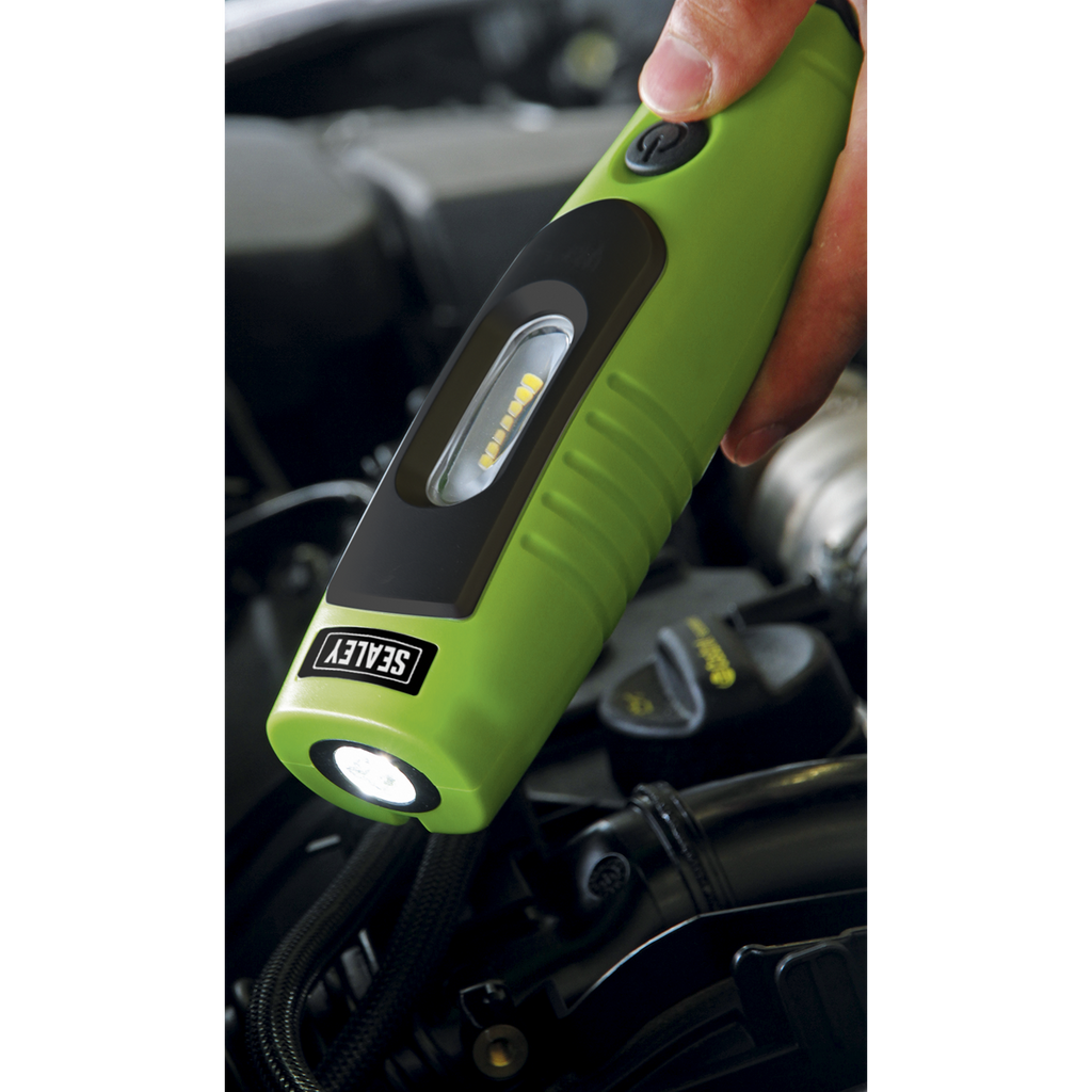 Rechargeable 360° Inspection Light 4W & 3W SMD LED - Green