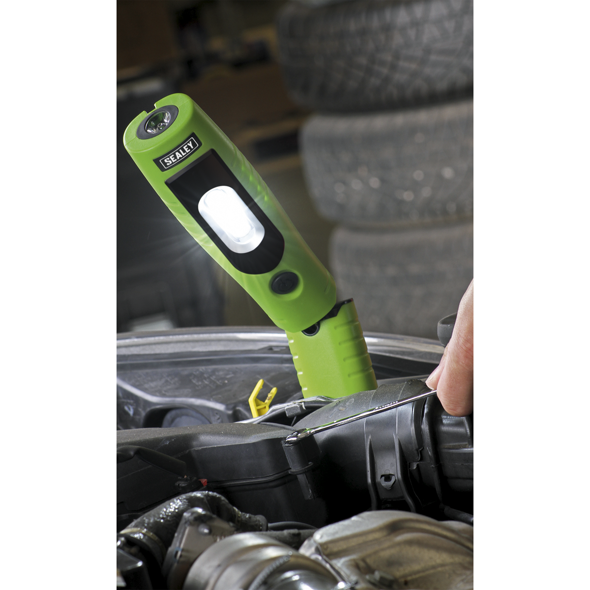 Rechargeable 360° Inspection Light 4W & 3W SMD LED - Green