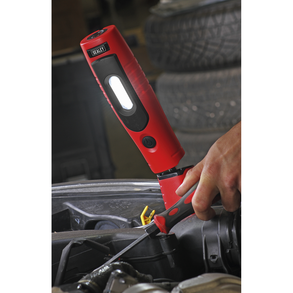 Rechargeable 360° Inspection Light 4W & 3W SMD LED - Red