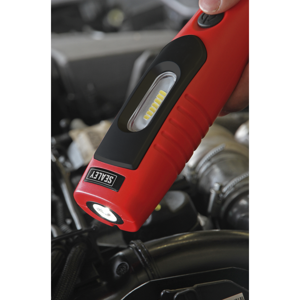 Rechargeable 360° Inspection Light 4W & 3W SMD LED - Red