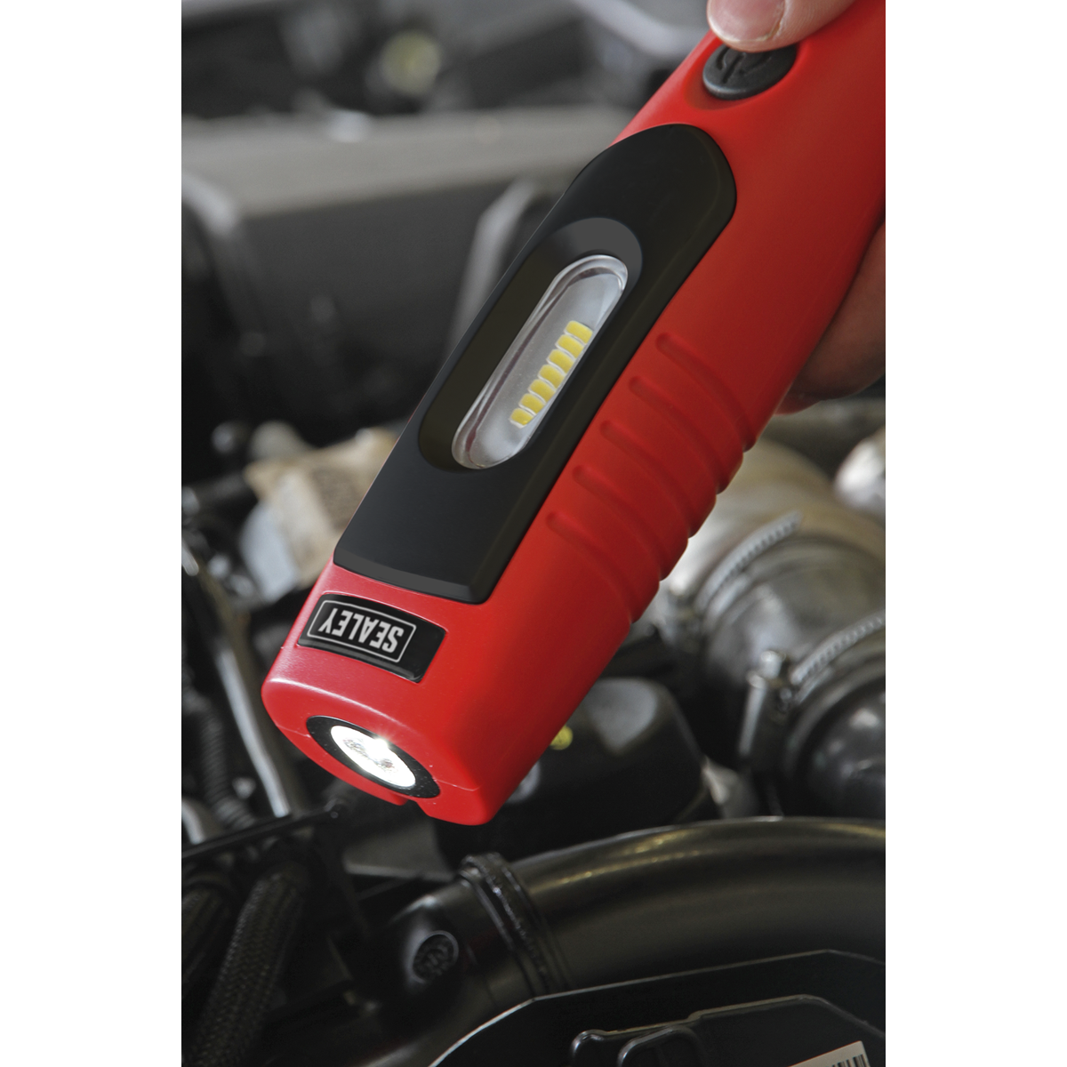 Rechargeable 360° Inspection Light 4W & 3W SMD LED - Red