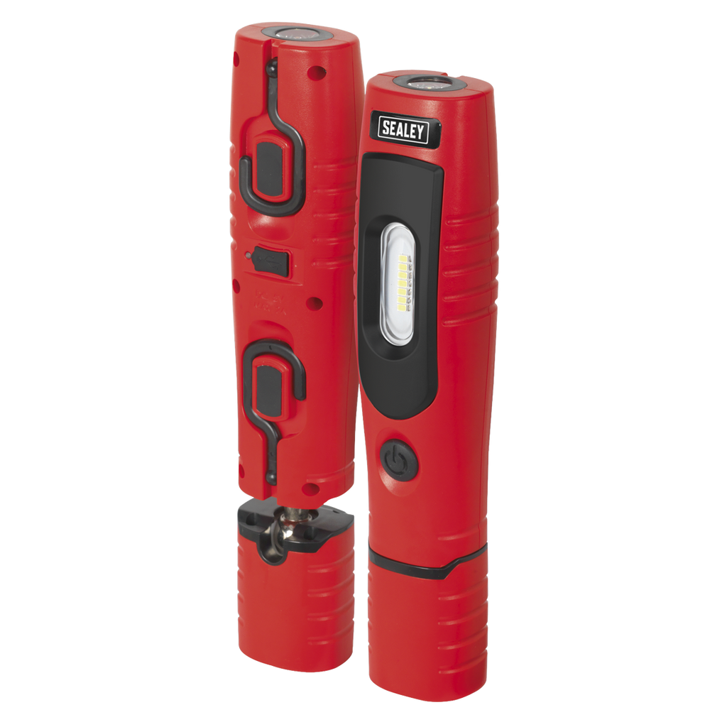 Rechargeable 360° Inspection Light 4W & 3W SMD LED - Red