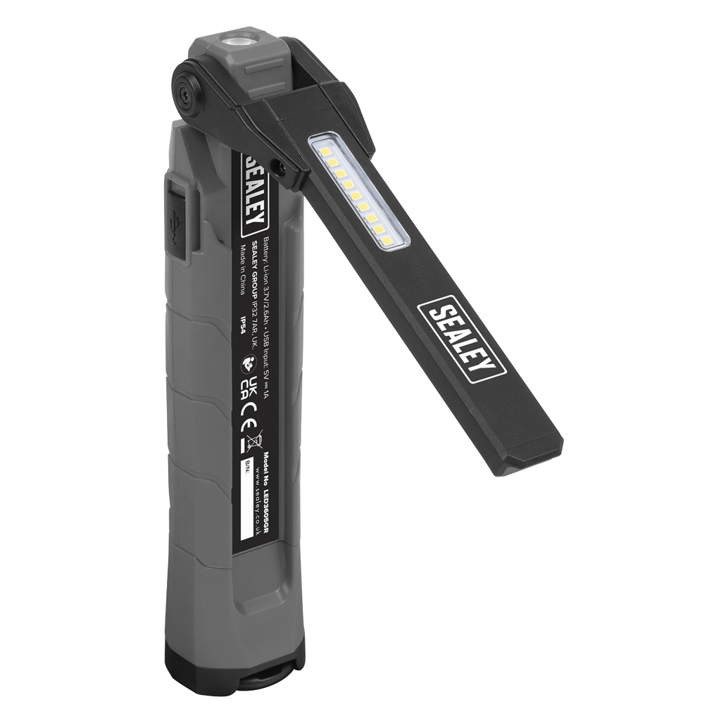 Rechargeable 360° Inspection Light 10W & 2 x 4W SMD LED - Gr