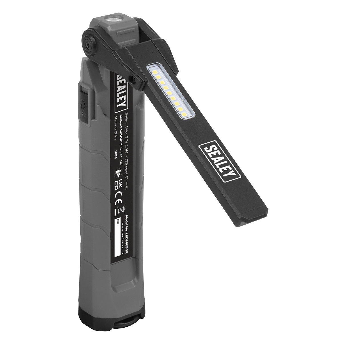 Rechargeable 360° Inspection Light 10W & 2 x 4W SMD LED - Gr
