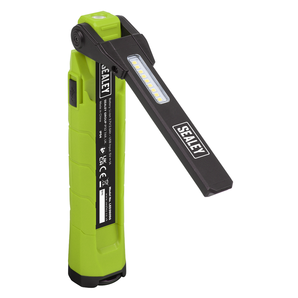 Rechargeable 360° Inspection Light 10W & 2 x 4W SMD LED - Gr