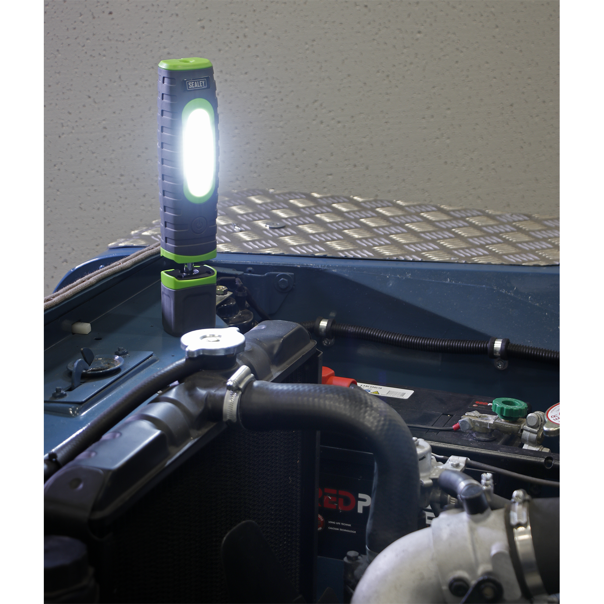 Rechargeable 360° Inspection Light 15W & 3W SMD LED - Green