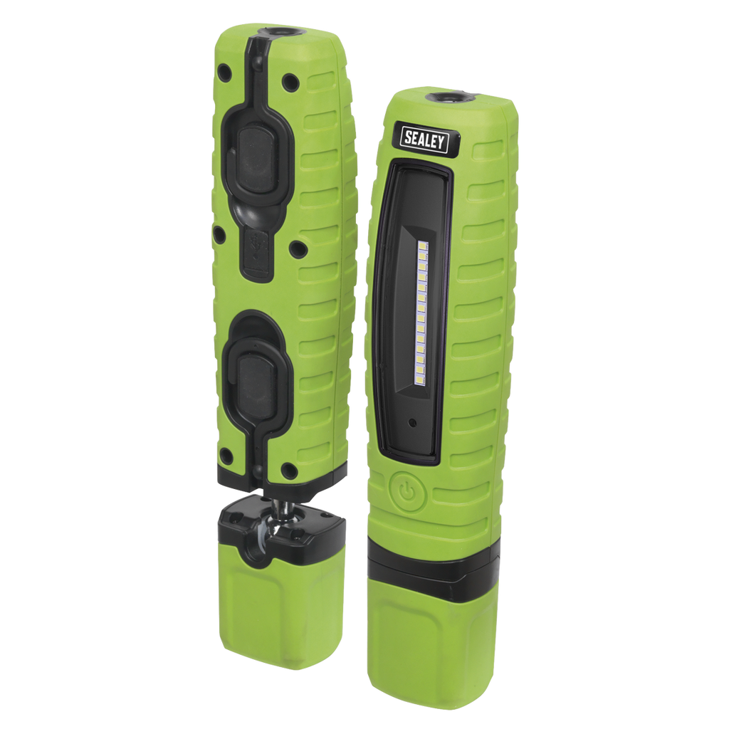 Rechargeable 360° Inspection Light 8W & 3W SMD LED - Green