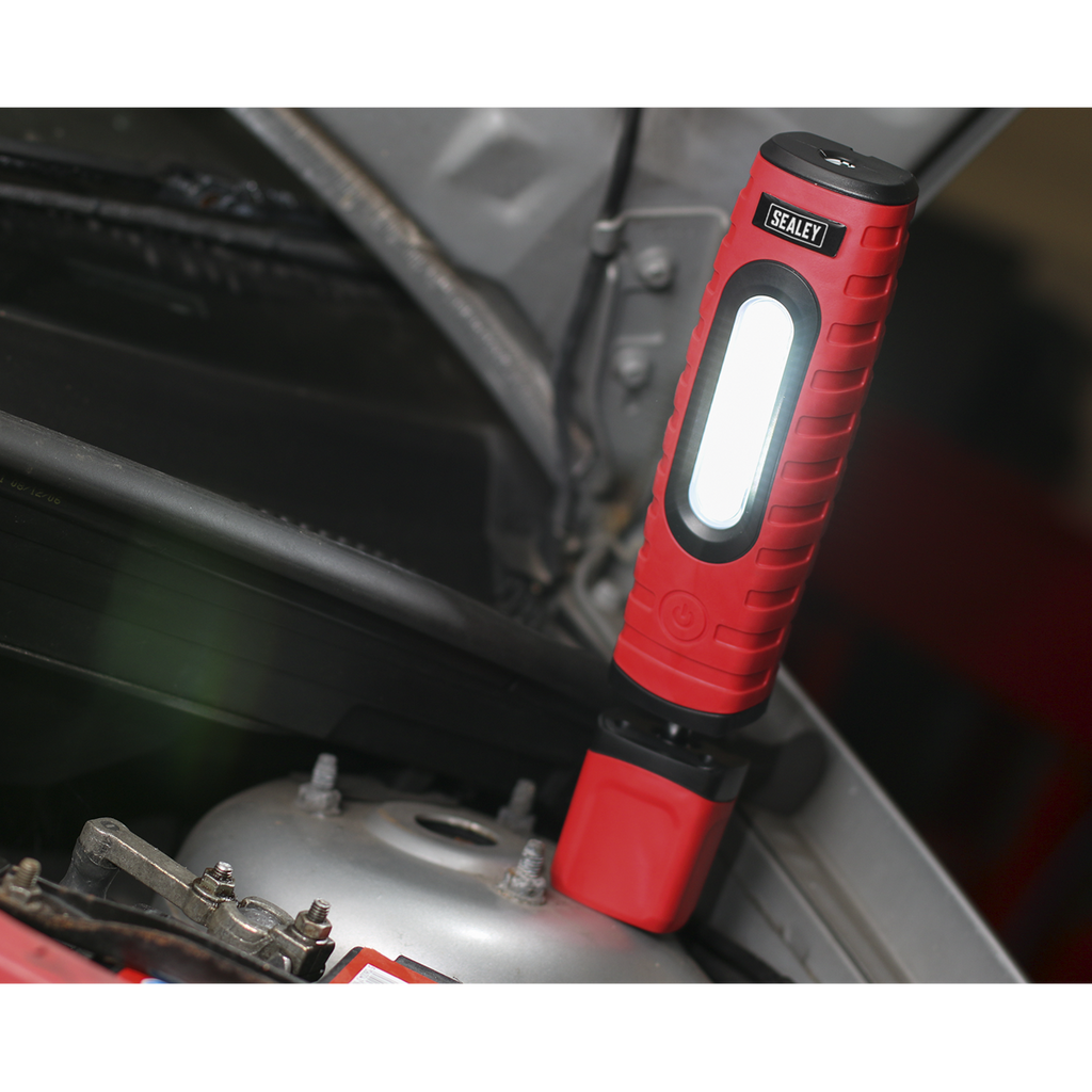 Rechargeable 360° Inspection Light 10W & 3W SMD LED - Red
