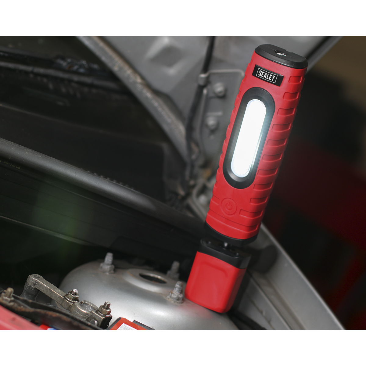Rechargeable 360° Inspection Light 10W & 3W SMD LED - Red