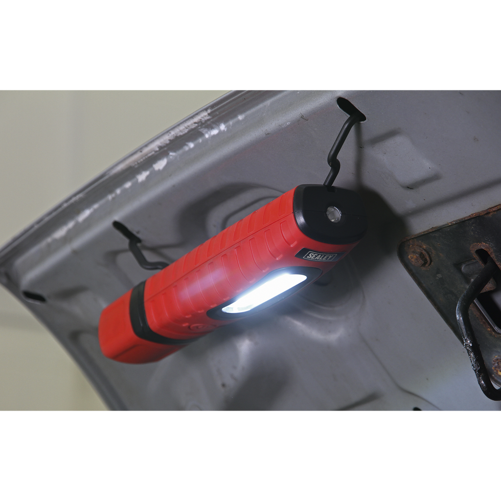 Rechargeable 360° Inspection Light 10W & 3W SMD LED - Red