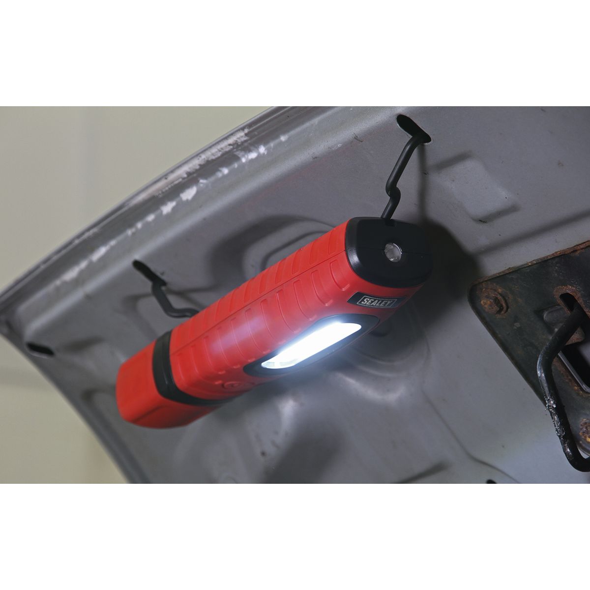 Rechargeable 360° Inspection Light 10W & 3W SMD LED - Red