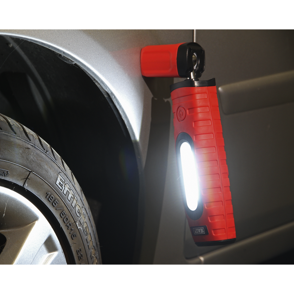 Rechargeable 360° Inspection Light 10W & 3W SMD LED - Red