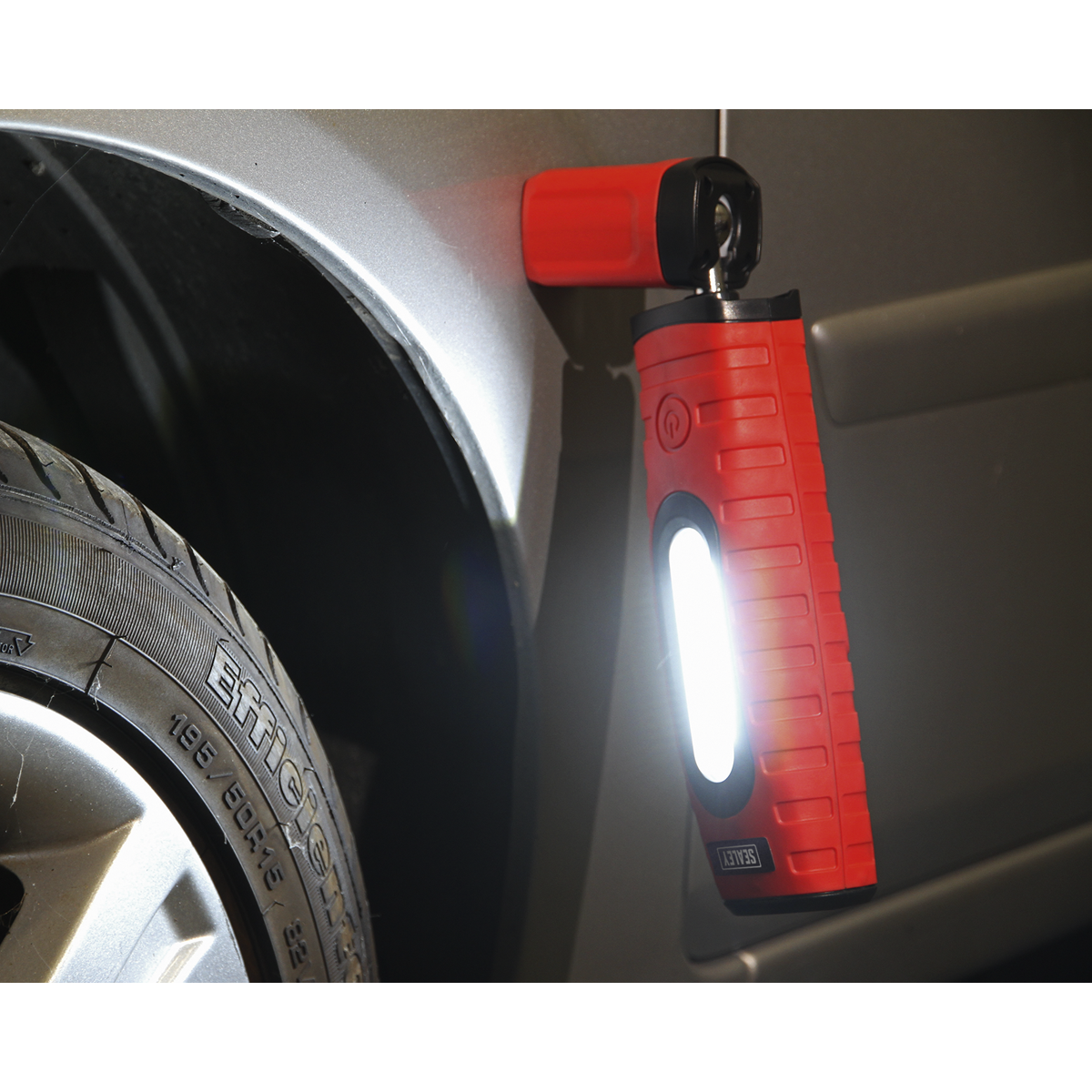 Rechargeable 360° Inspection Light 10W & 3W SMD LED - Red