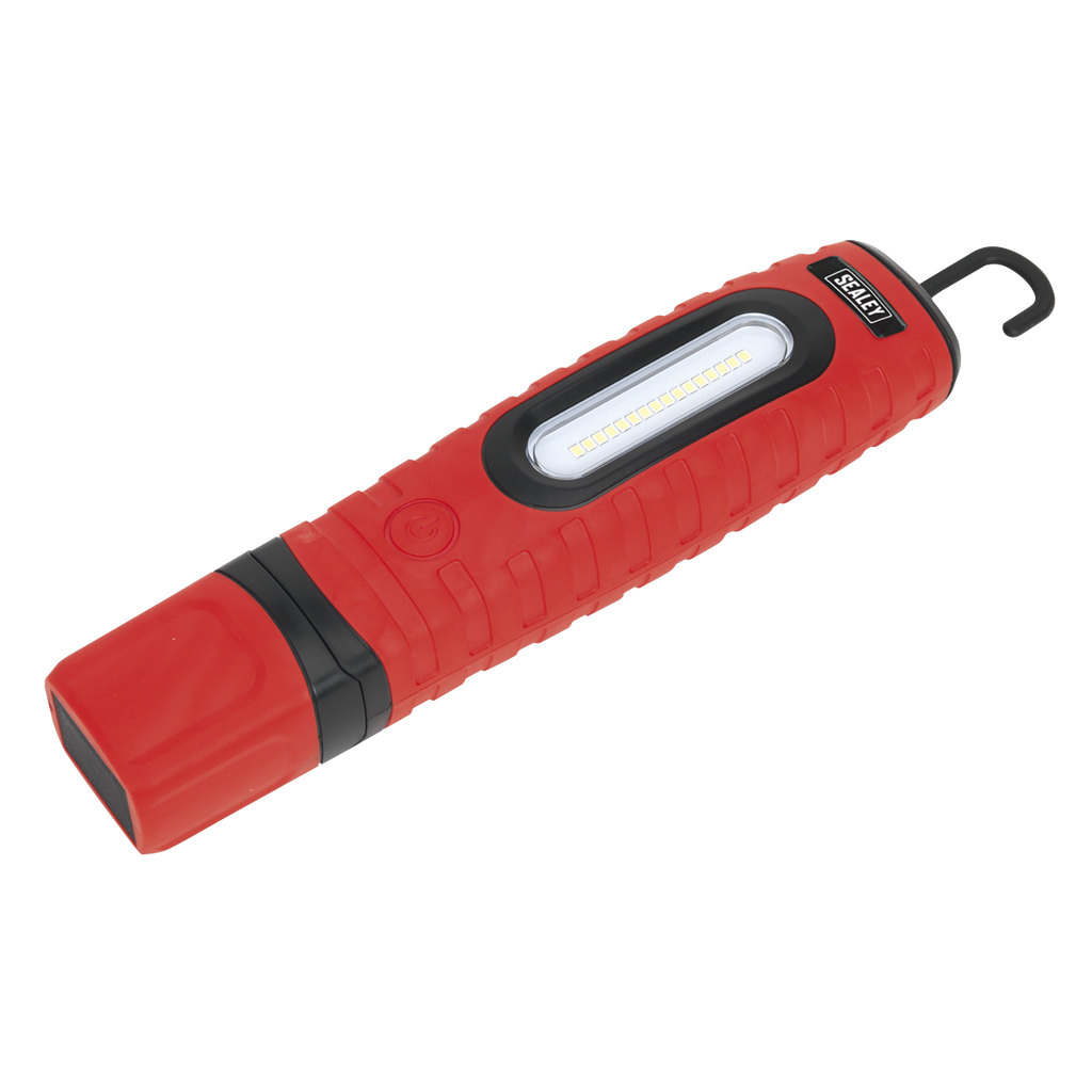 Rechargeable 360° Inspection Light 10W & 3W SMD LED - Red
