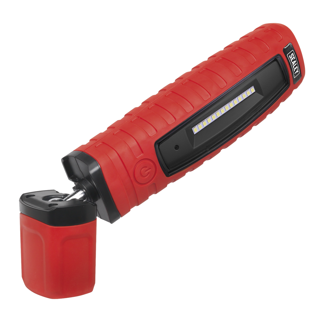 Rechargeable 360° Inspection Light 8W & 3W SMD LED - Red
