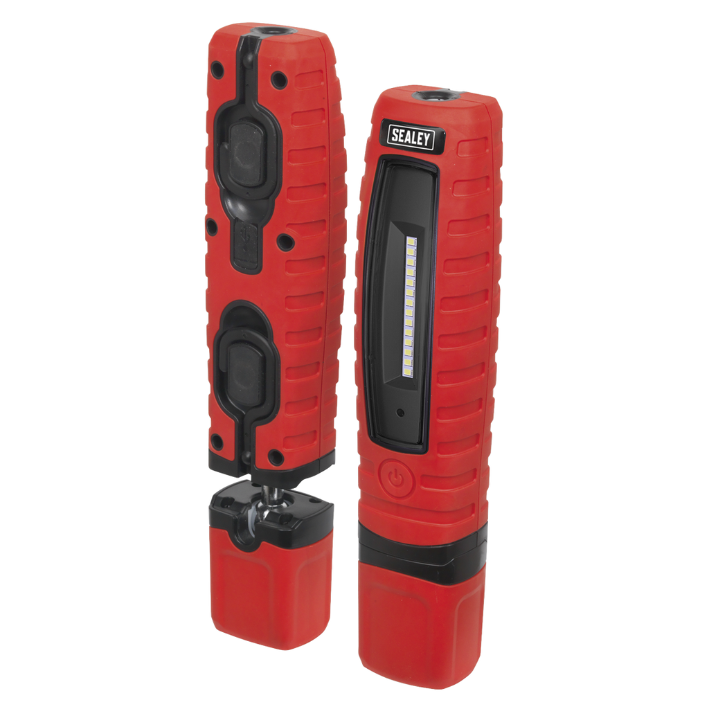 Rechargeable 360° Inspection Light 8W & 3W SMD LED - Red