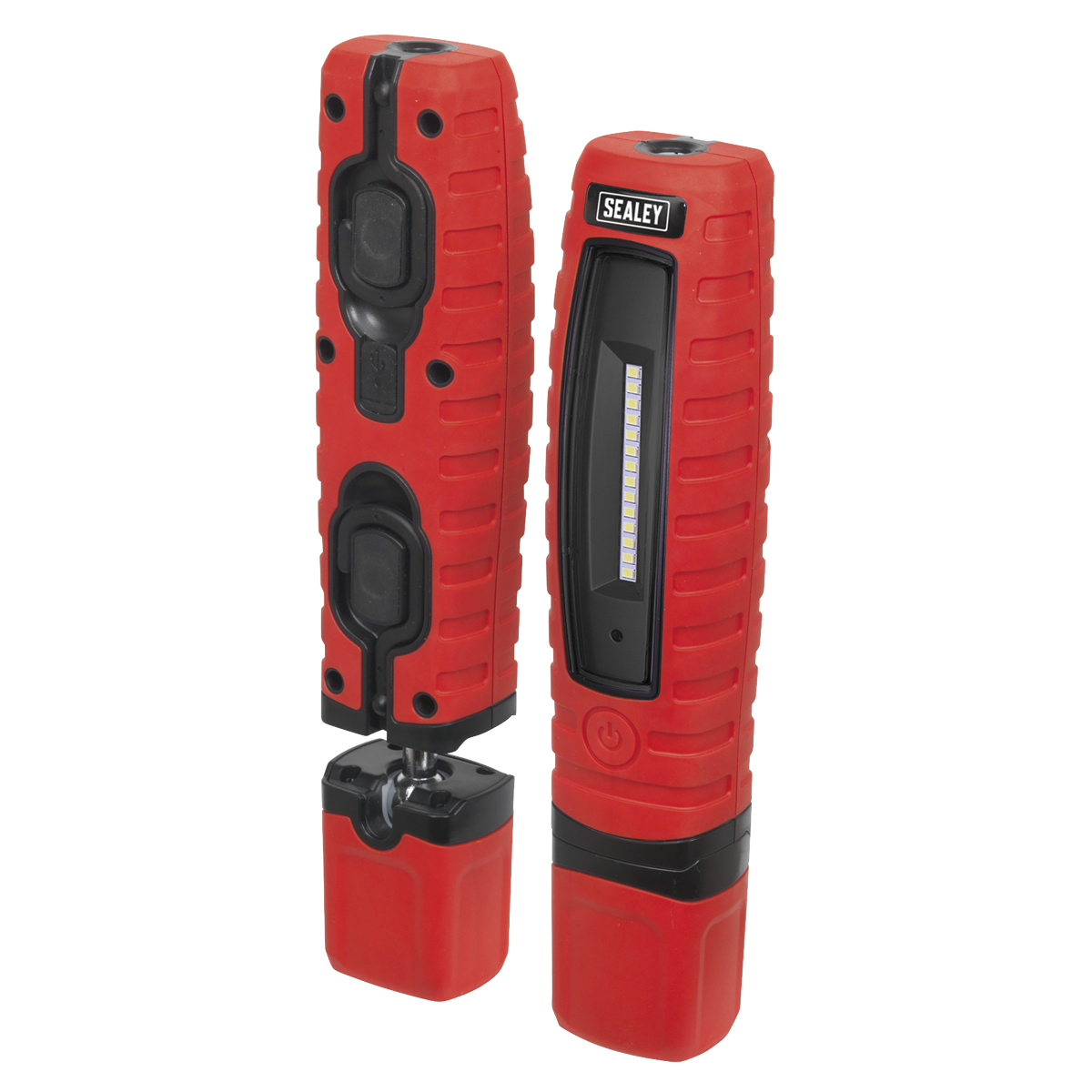 Rechargeable 360° Inspection Light 8W & 3W SMD LED - Red