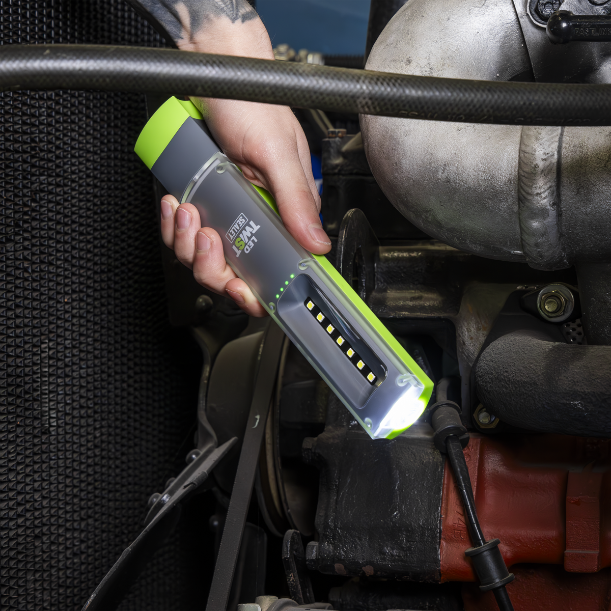 LED Twist Rechargeable Inspection Light 2W & 1W SMD LED