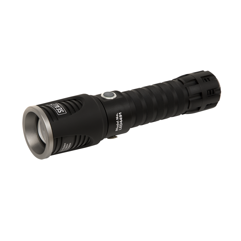 Rechargeable Aluminium Torch with Adjustable Focus 5W SMD LE