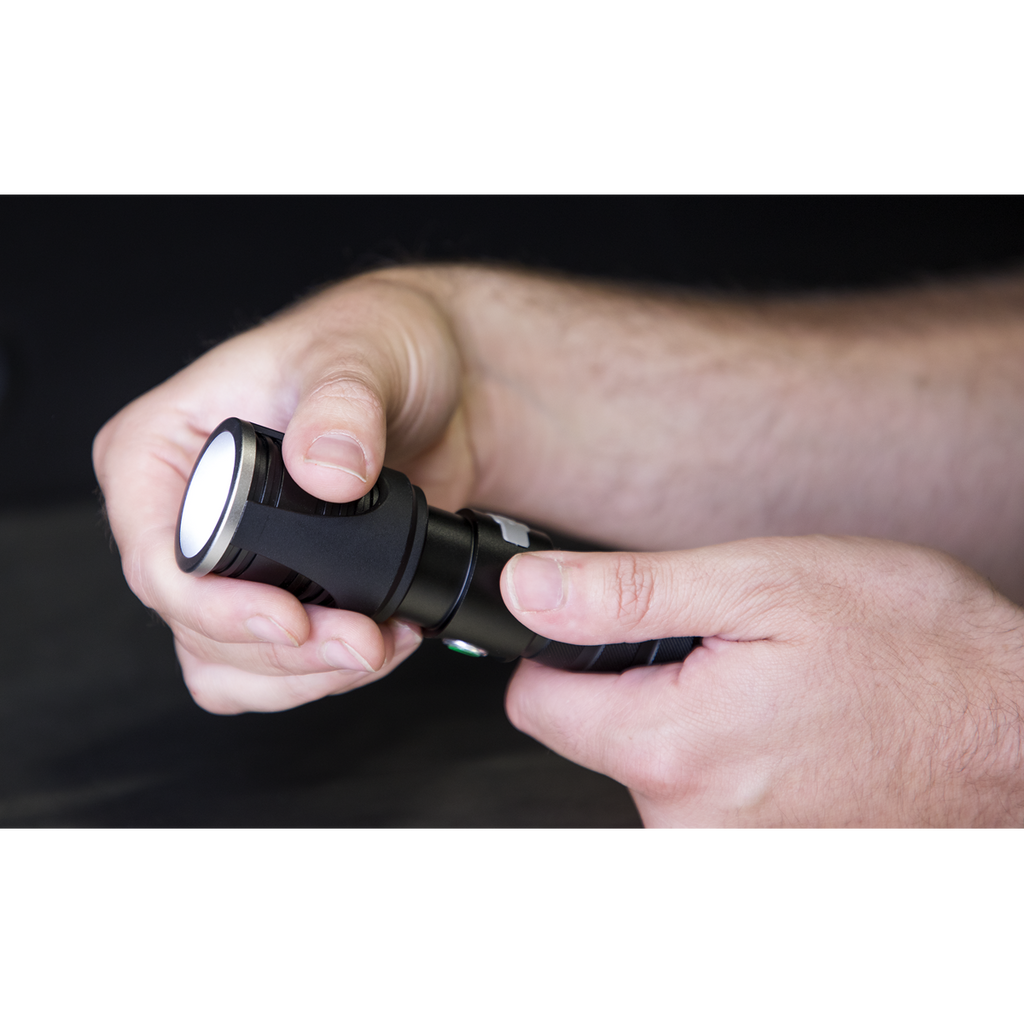 Rechargeable Aluminium Torch with Adjustable Focus 10W SMD L