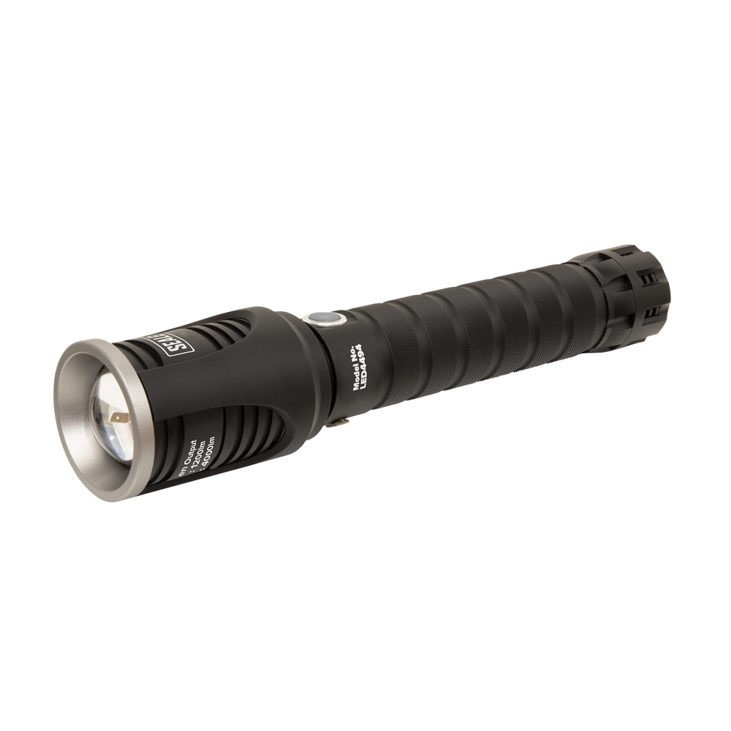 Rechargeable Aluminium Torch with Adjustable Focus 60W COB L