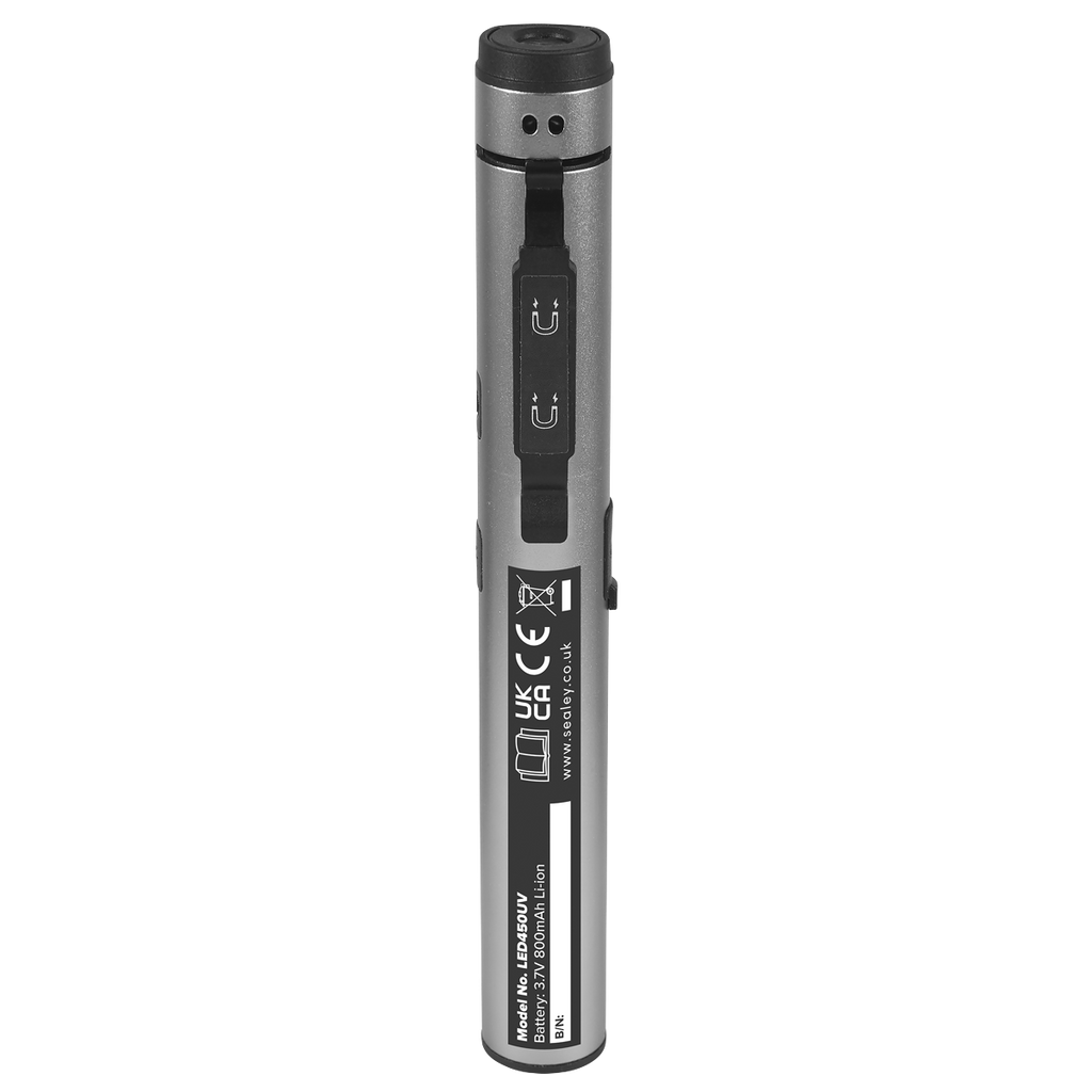 Rechargeable UV Penlight Torch with Laser Pointer 5W COB & 3