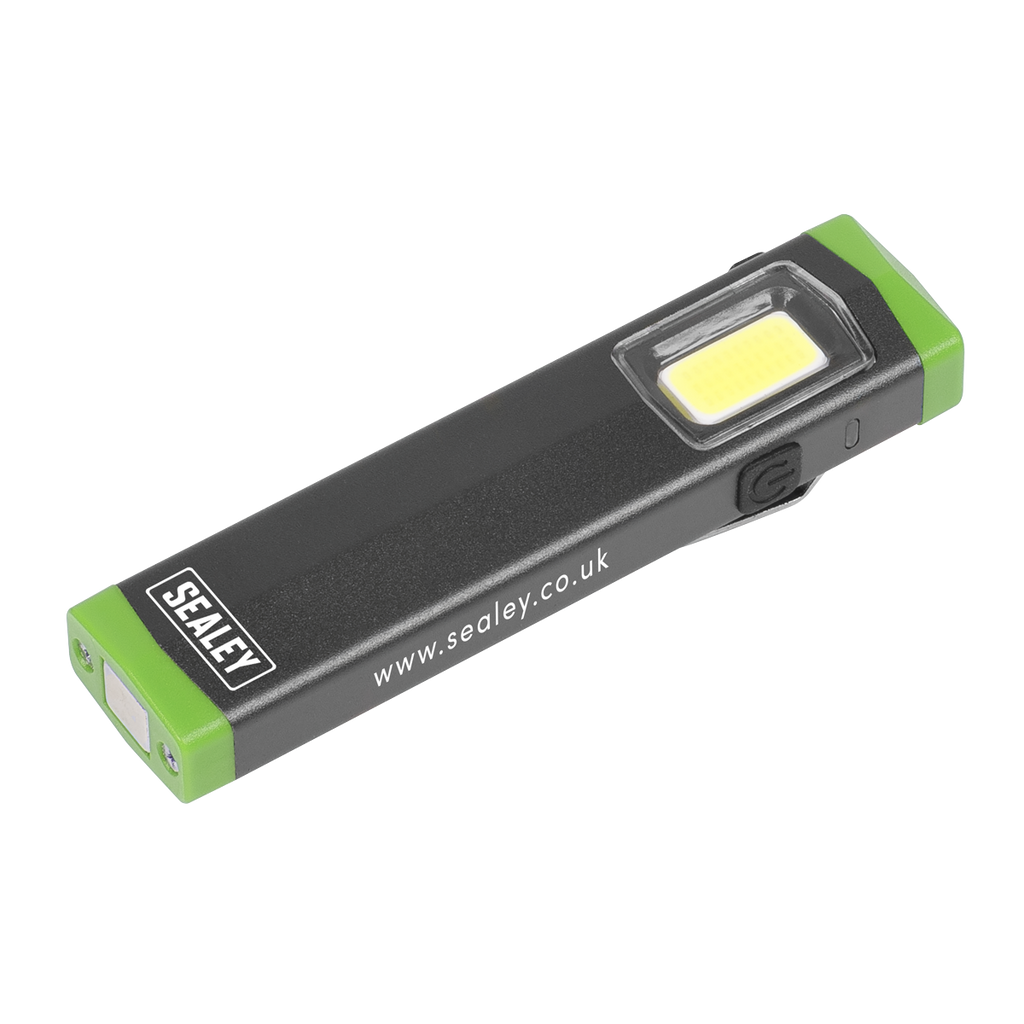 Rechargeable Mini Super Beam Aluminium Pocket Light 3W COB LED
