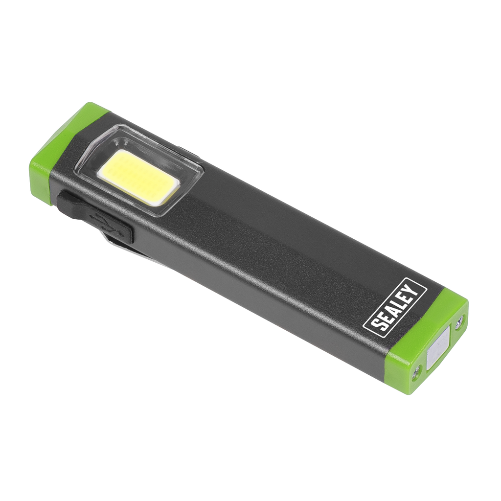 Rechargeable Mini Super Beam Aluminium Pocket Light 3W COB LED