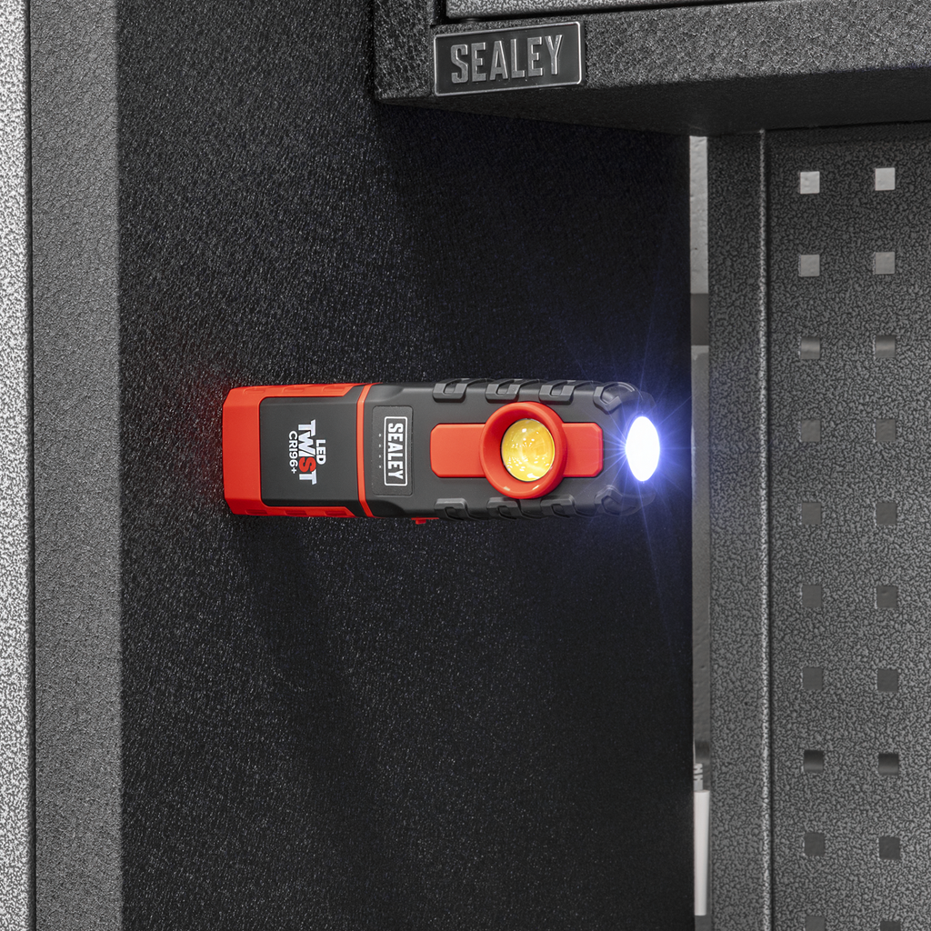 LED Twist Rechargeable Inspection Light 6W COB LED & 1W SMD