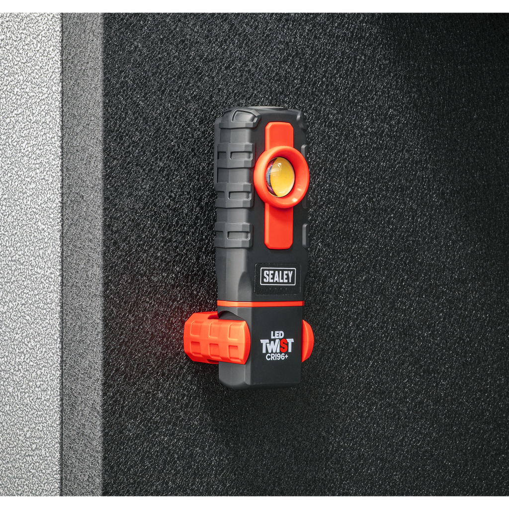 LED Twist Rechargeable Inspection Light 6W COB LED & 1W SMD