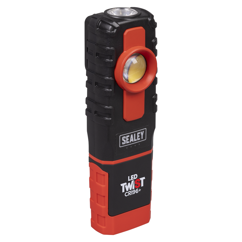 LED Twist Rechargeable Inspection Light 6W COB LED & 1W SMD