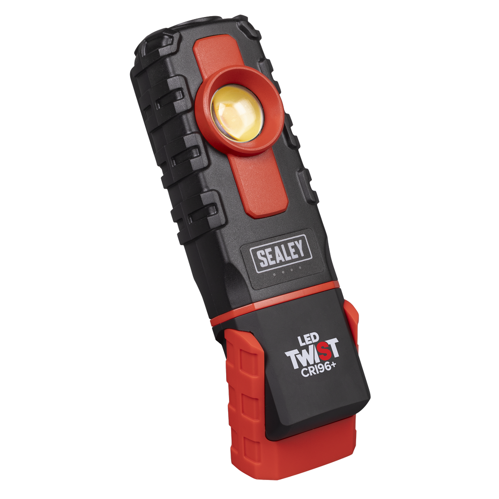 LED Twist Rechargeable Inspection Light 6W COB LED & 1W SMD