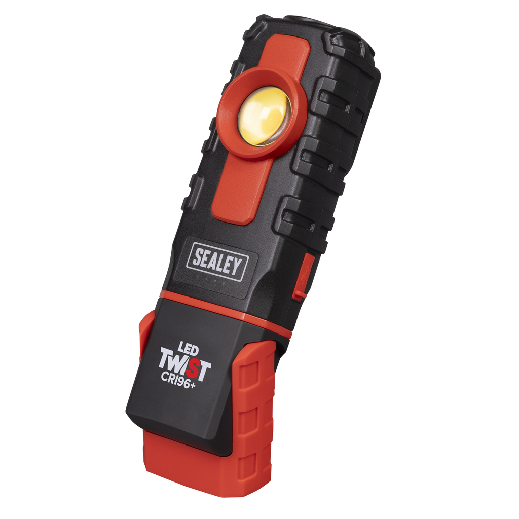 LED Twist Rechargeable Inspection Light 6W COB LED & 1W SMD