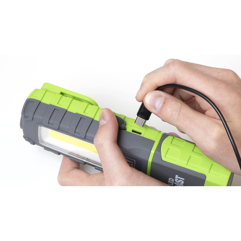 LED Twist Rechargeable Inspection Light, Green - Box of 12