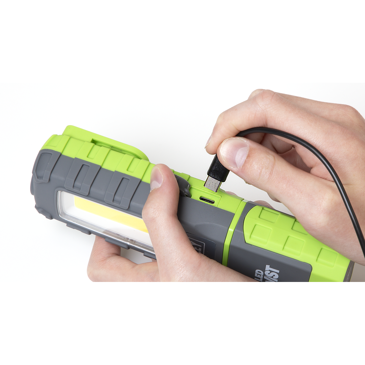 LED Twist Rechargeable Inspection Light, Green - Box of 12