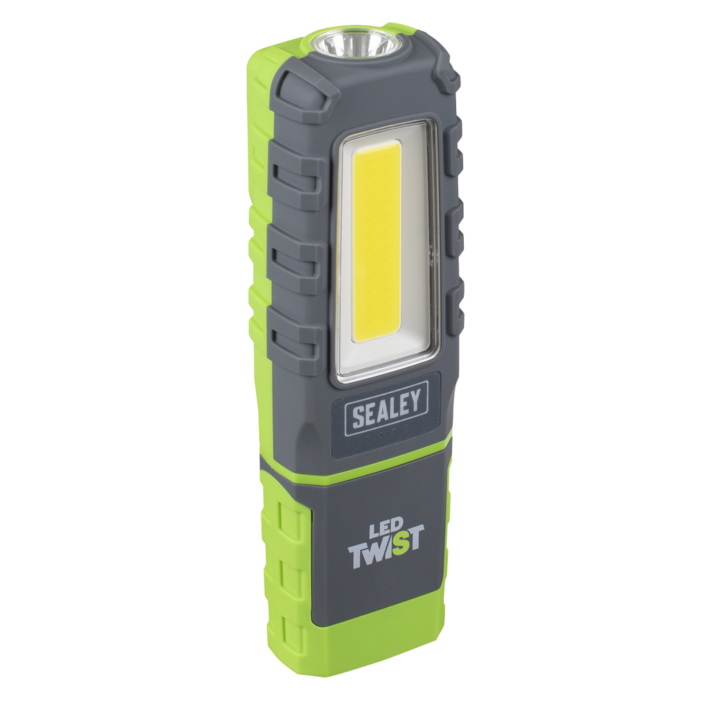 LED Twist Rechargeable Inspection Light, Green - Box of 12
