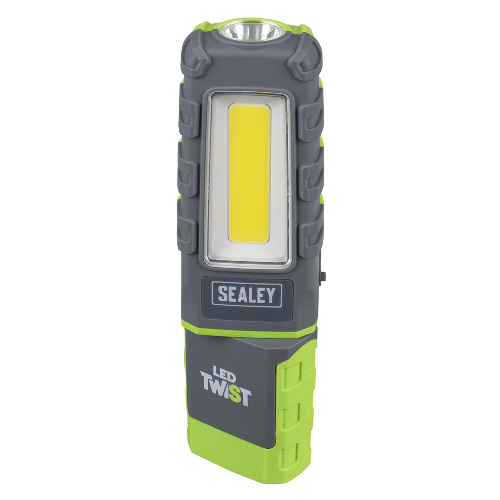 LED Twist Rechargeable Inspection Light, Green - Box of 12
