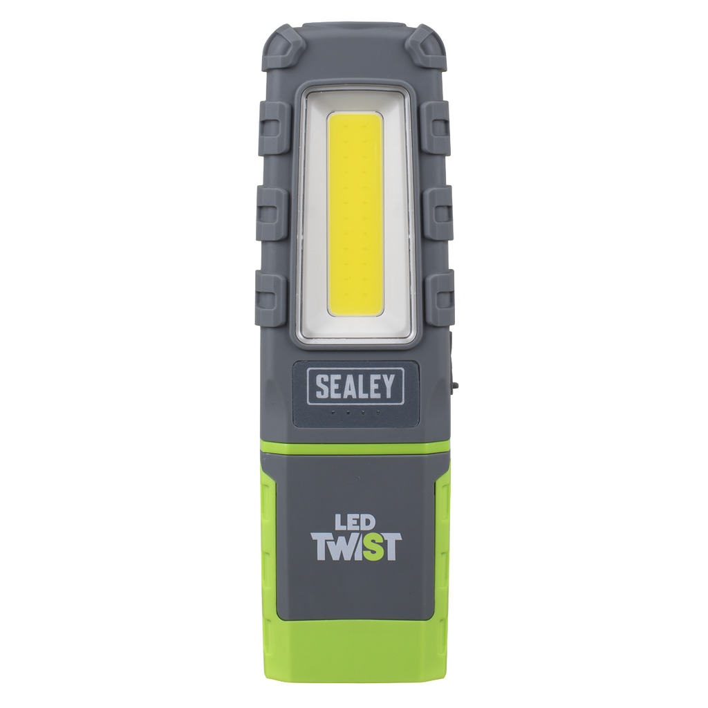LED Twist Rechargeable Inspection Light, Green - Box of 12