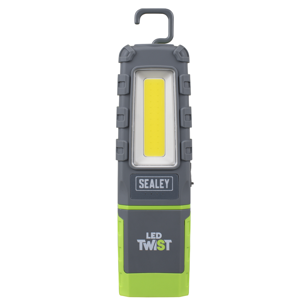 LED Twist Rechargeable Inspection Light, Green - Box of 12