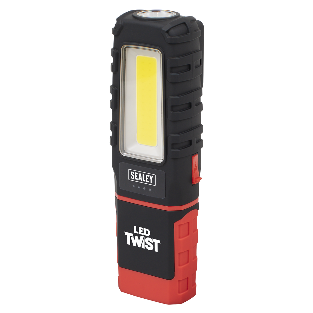 LED Twist Rechargeable Inspection Light 5W COB & 1W SMD