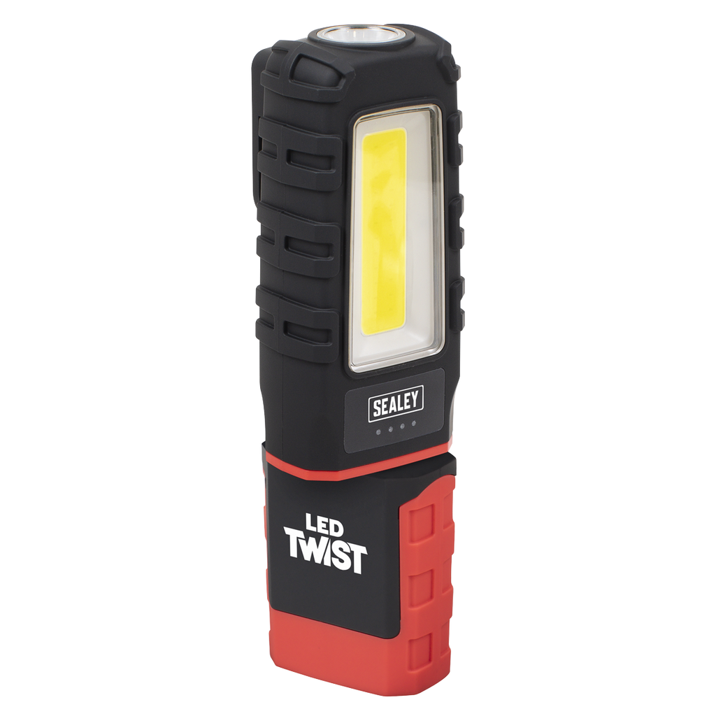 LED Twist Rechargeable Inspection Light 5W COB & 1W SMD