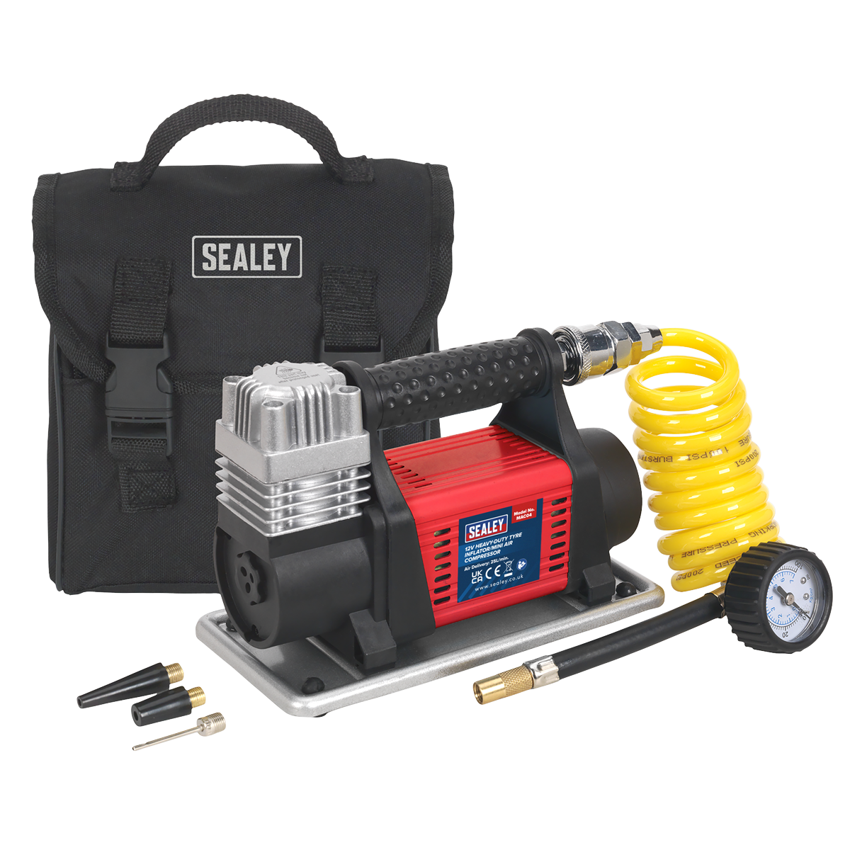 Heavy-Duty Tyre Inflator/Mini Air Compressor 12V